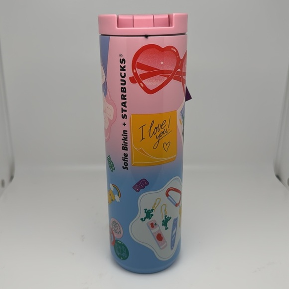 Starbuck Pride Month Exclusive Sofia Birkin Pink Stainless 16 oz Tumbler - NEW - Picture 3 of 9